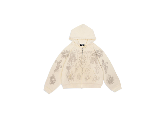 Righteous Tattoo Cream Zip Up