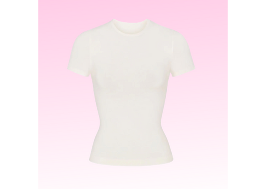 SKIMS Soft Smoothing Seamless T-shirt- MARBLE