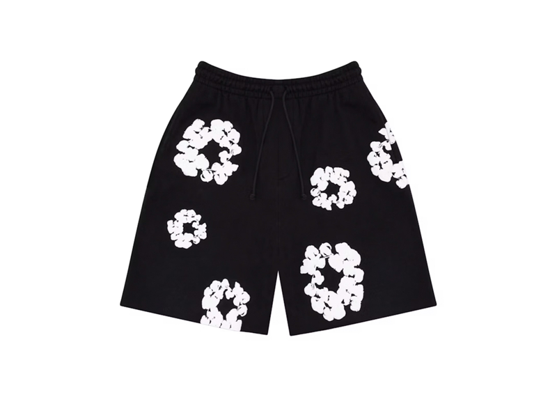 Denim Tears Cotton Wreath Sweatshorts “Black”