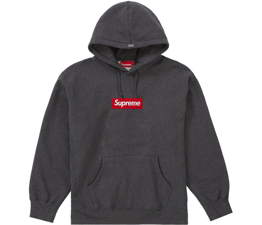 Supreme Box Logo Hooded Sweatshirt (FW21) Charcoal