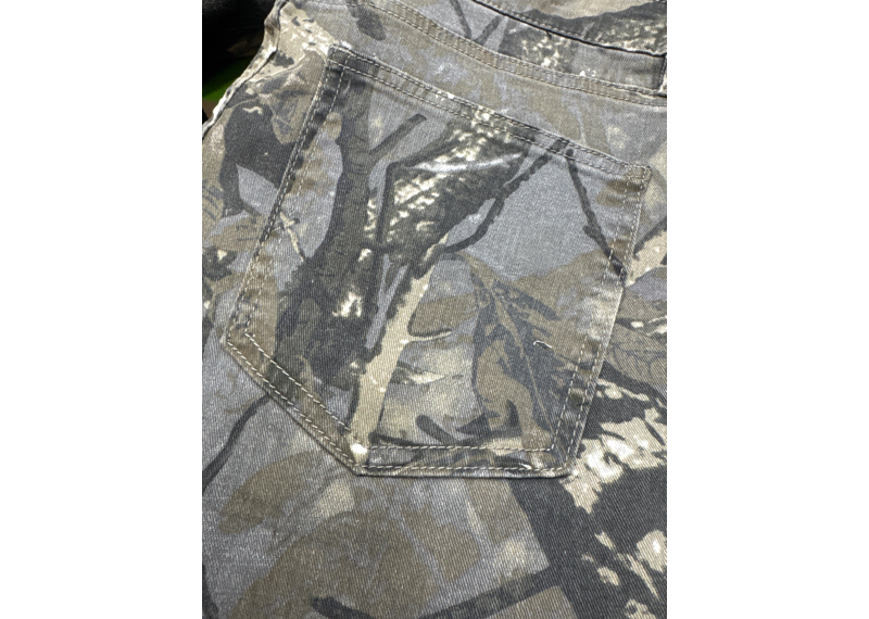 Flare Twill Pants Vintage Camo