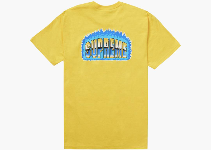 Supreme Chrome Tee Yellow