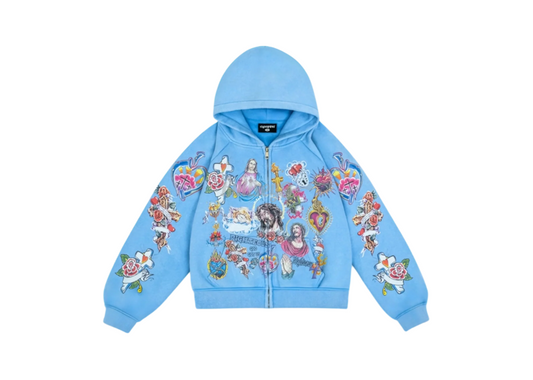 Righteous Risen Zip Up - Blue