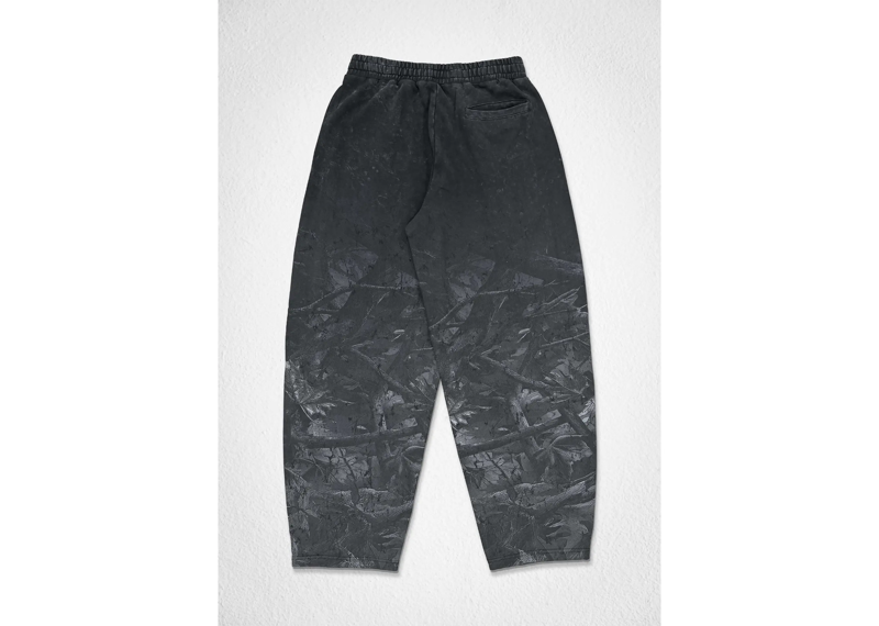 Shadow Flame Baggy Pants Black Camo
