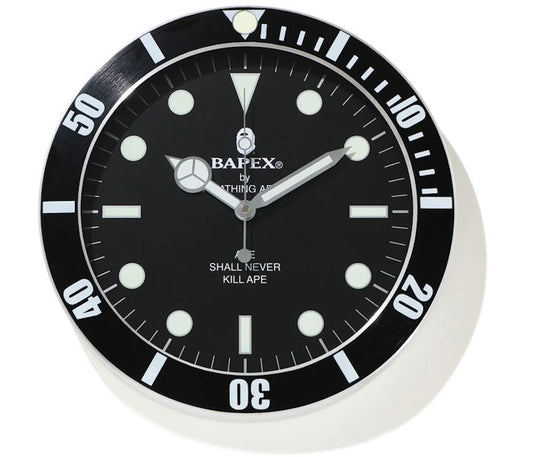 BAPE X Wall Clock Black