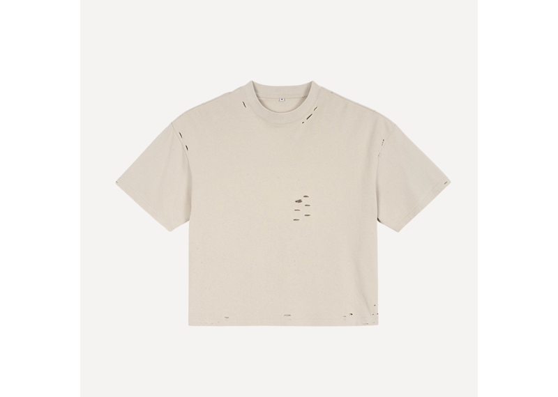 Distressed Khaki Tee