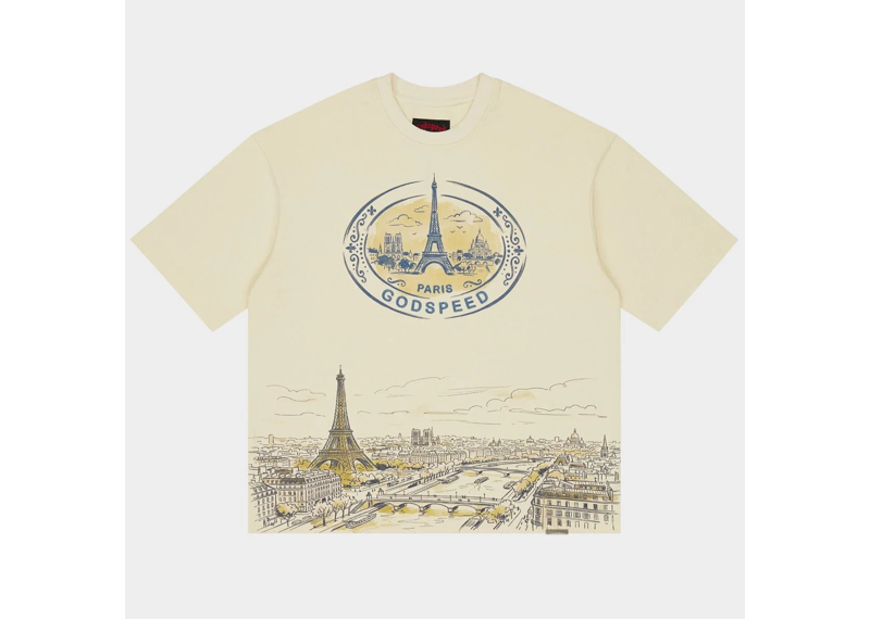 Godspeed Paris Skyline Tee