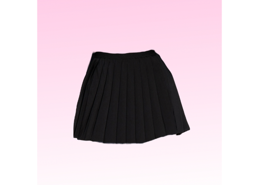 Blacked Out Pleated Skirt