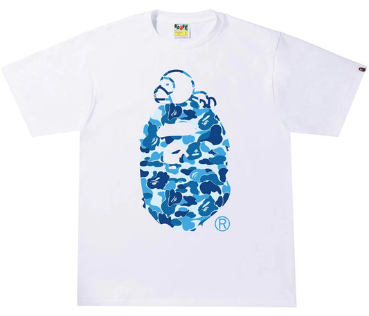 BAPE ABC Camo Milo On Big Ape Tee White/Blue