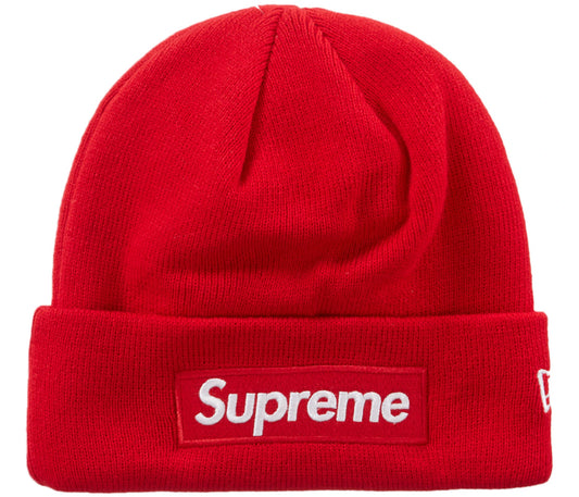 Supreme New Era Box Logo Beanie (FW23) Red