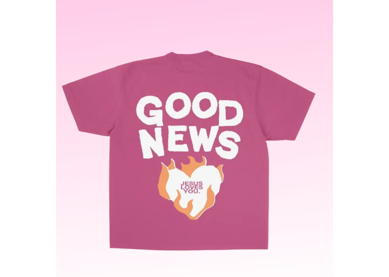 JLY Good News Tee - Berry