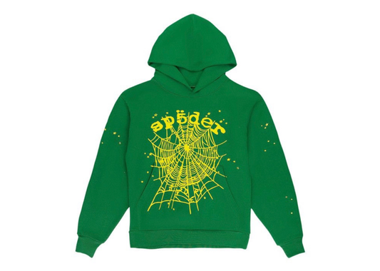 Sp5der Star OG Web V2 Hoodie Slime Green