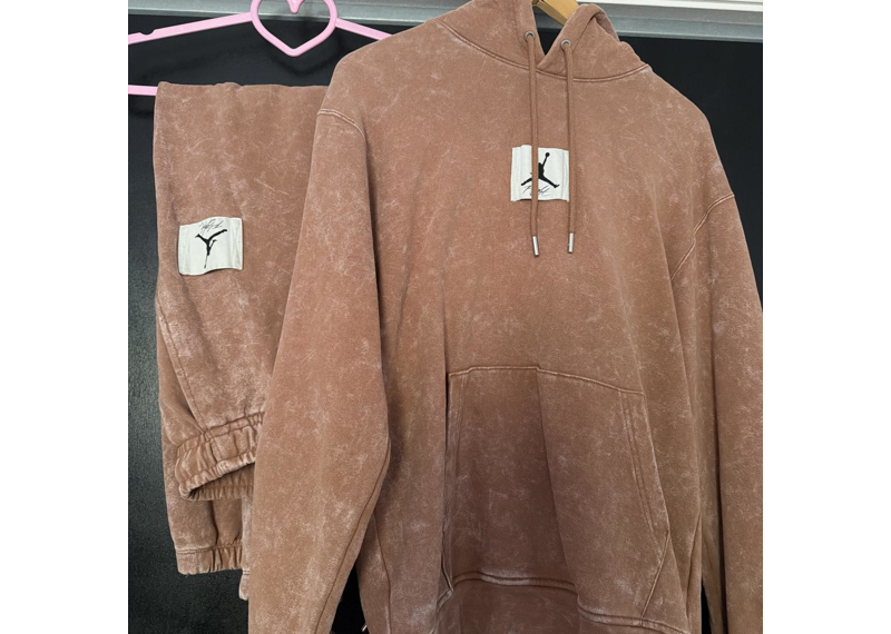 Air Jordan Washed Brown Sweat Suit