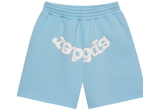 Sp5der OG Web Sweatshort Sky Blue