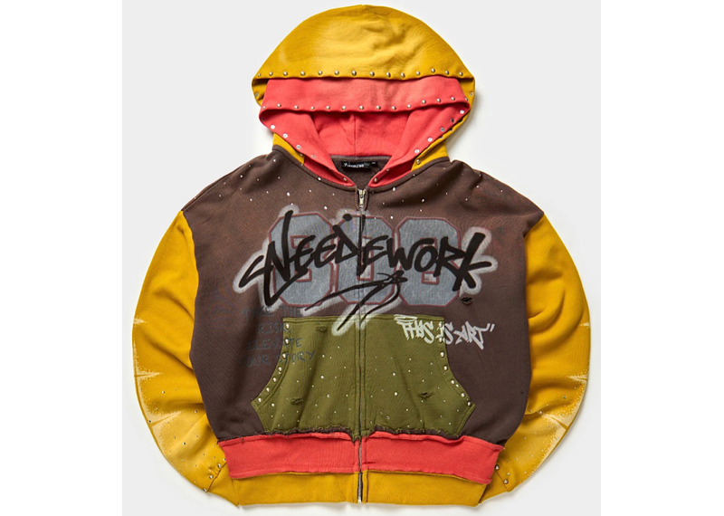 Stitch Zip Up Multi Color
