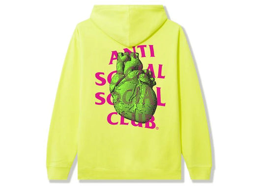 Anti Social Social Club Pulse Check Safety Hoodie Yellow