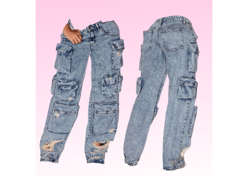Out Of Pocket Cargo Jeans