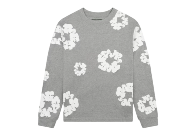 Denim Tears Cotton Wreath Long Sleeve - Grey
