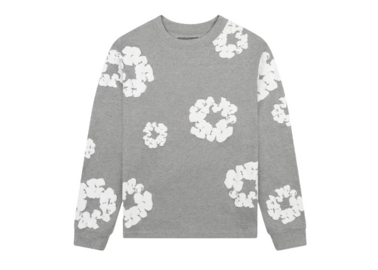Denim Tears Cotton Wreath Long Sleeve - Grey