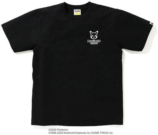 BAPE x Pokemon Monotone Ape Head Tee #1 Black