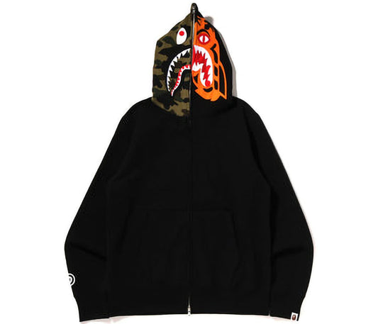 BAPE Crazy Face Full Zip Hoodie Black