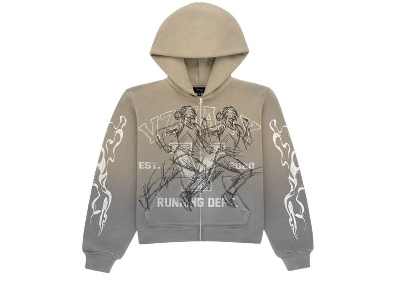 SANDSTORM GREY BOXY OVERSIZED ZIP UP JACKET