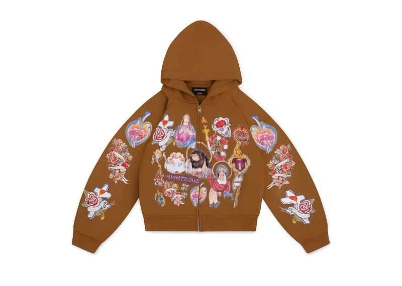 RIGHTEOUS Risen Zip-Up Brown