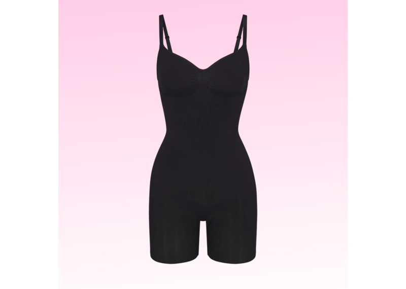 SKIMS Onyx Mid Thigh Bodysuit