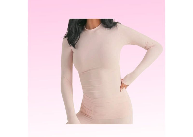 Soft Knit Jersey Long Sleeve - Pink