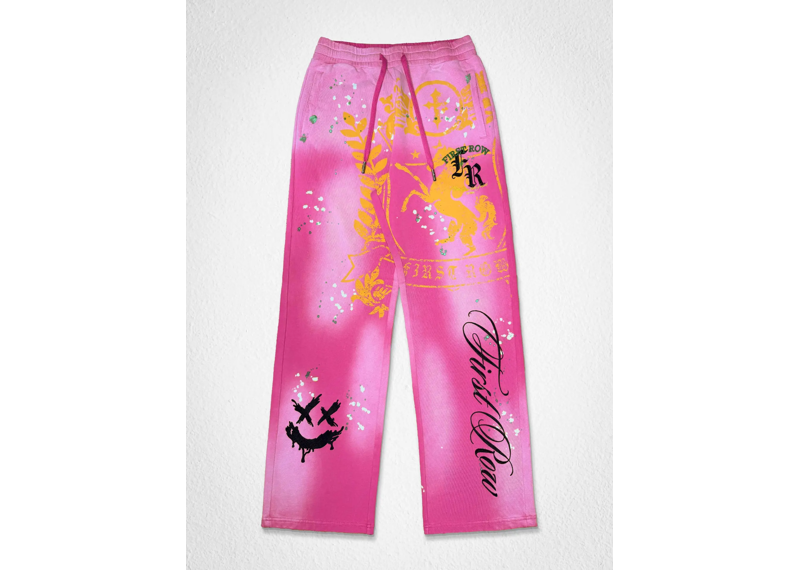 Never Give Up 86 Baggy Pants “Pink”