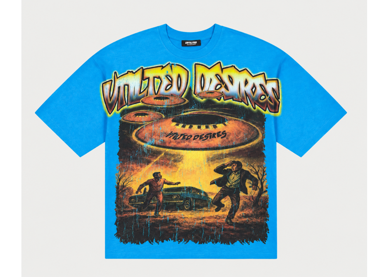 V Tilited “1-800” Blue Tee
