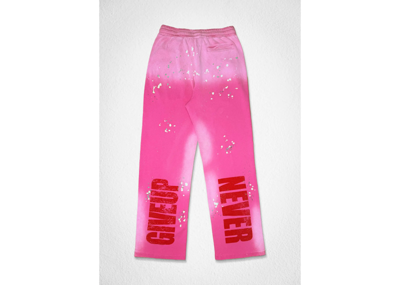Never Give Up 86 Baggy Pants “Pink”