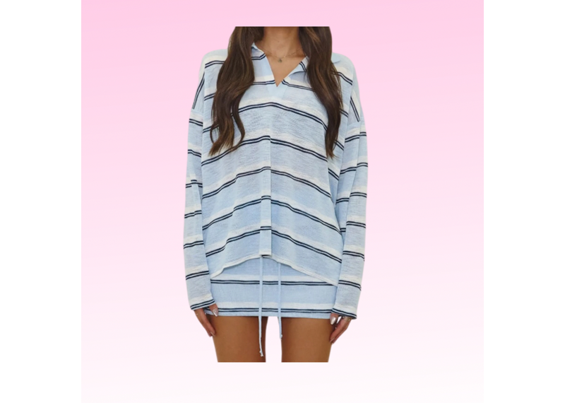 Lightweight Stripe Knit Set