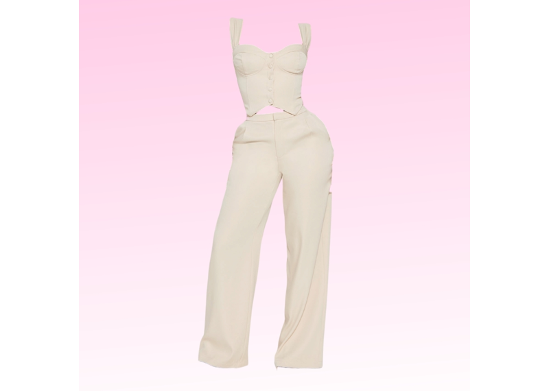 Business As Usual Pant Set - Taupe