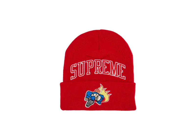 Supreme Duck Down Beanie Red