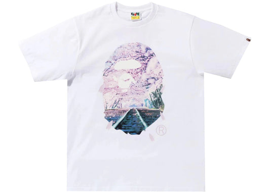 BAPE Sakura Photo Ape Head Tee (SS22) White