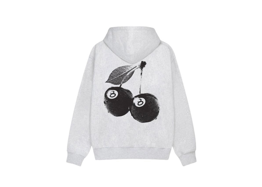 Stussy Cherries Hoodie Ash Heather