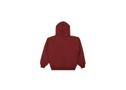 Sp5der Web Logo Hoodie Maroon