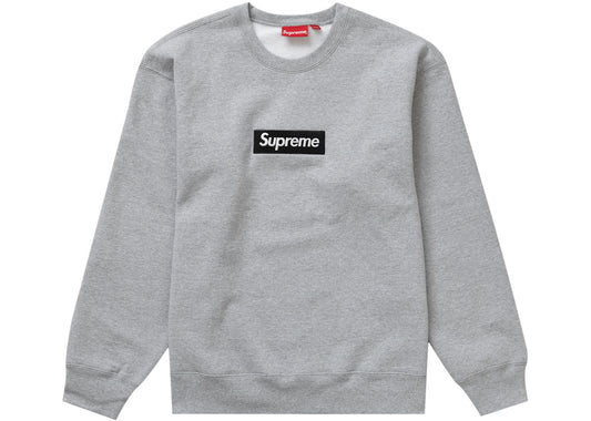 Supreme Box Logo Crewneck (FW22) Heather Grey