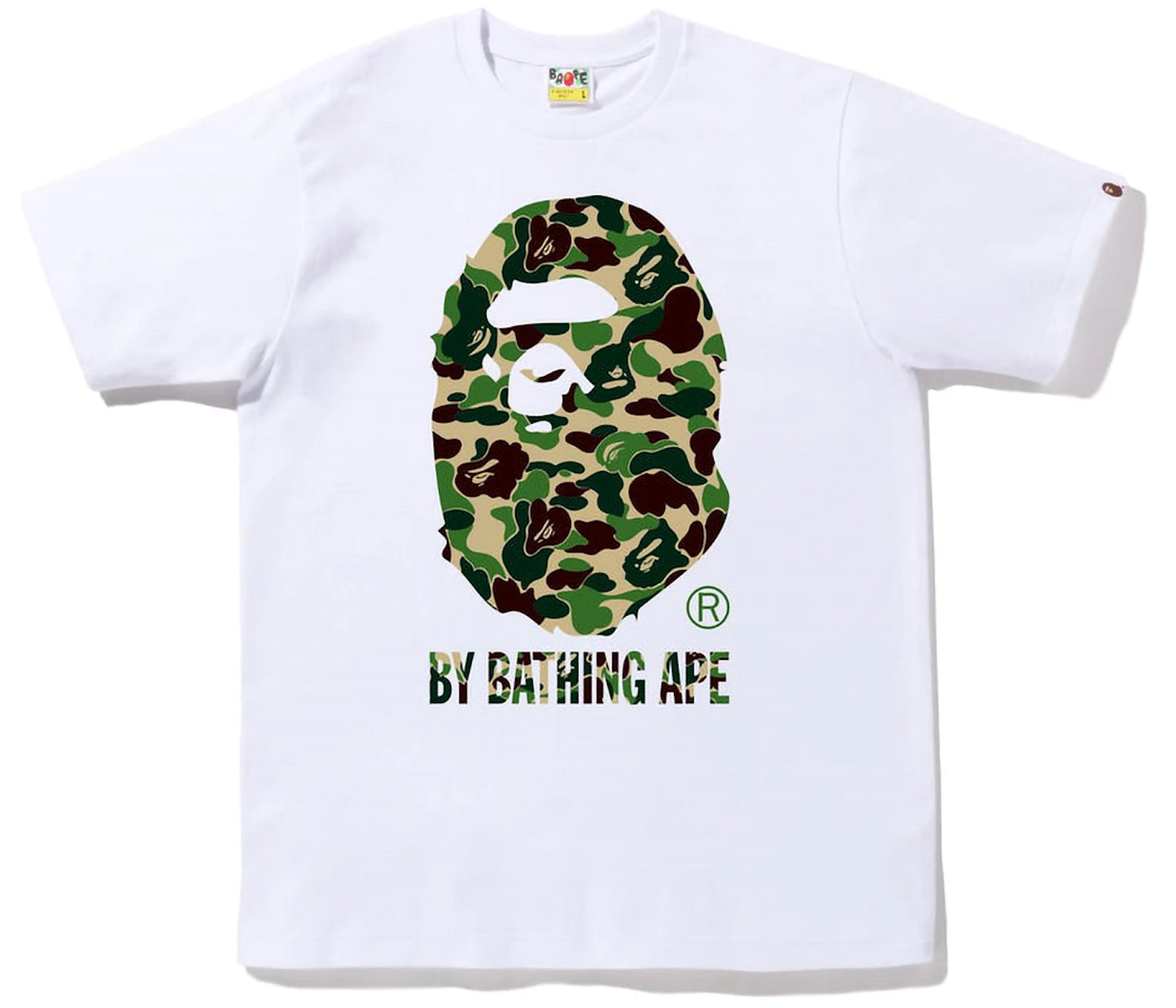 BAPE ABC Camo By Bathing Ape Tee White Green