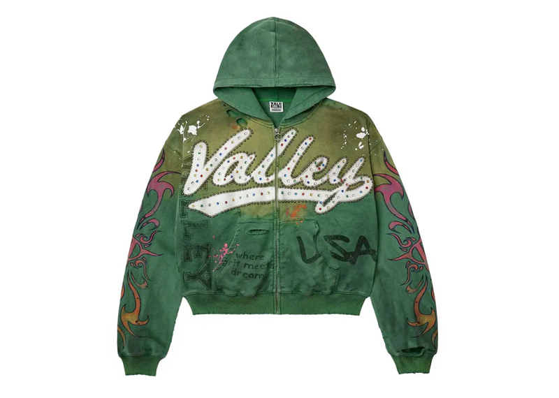 Vale Forever Inferno Zip Up Green