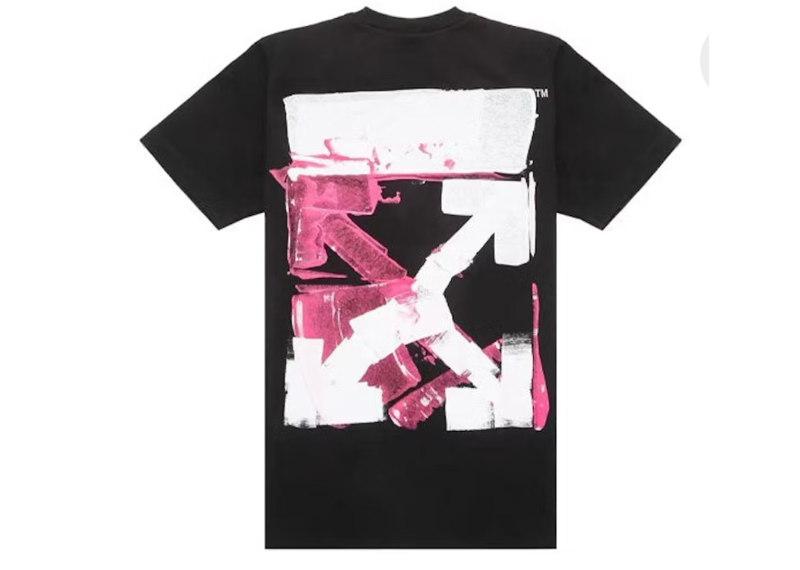 OFF-WHITE Acrylic Arrow Logo Print T-Shirt