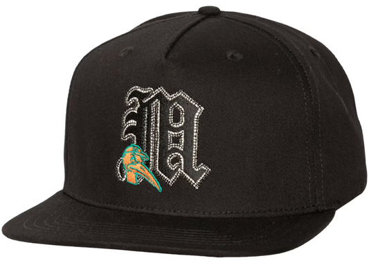 Travis Scott x Mitchell and Ness Miami Hurricanes Snapback Hat Black