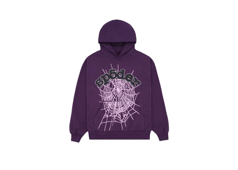 Sp5der Web Hoodie Grape