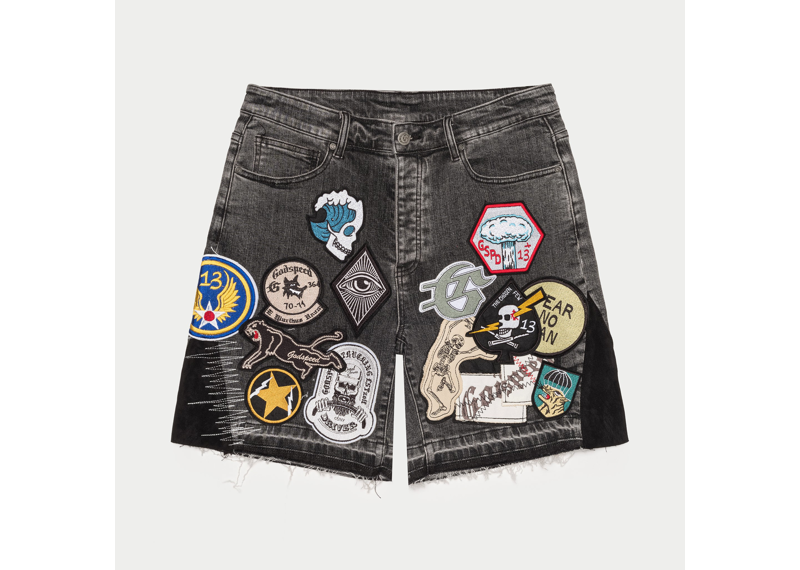 Godspeed New York Patchwork Denim Shorts