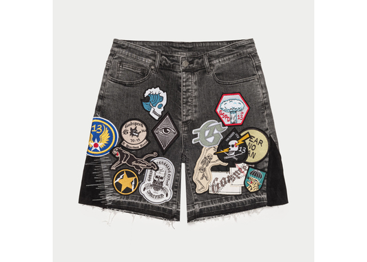 Godspeed New York Patchwork Denim Shorts