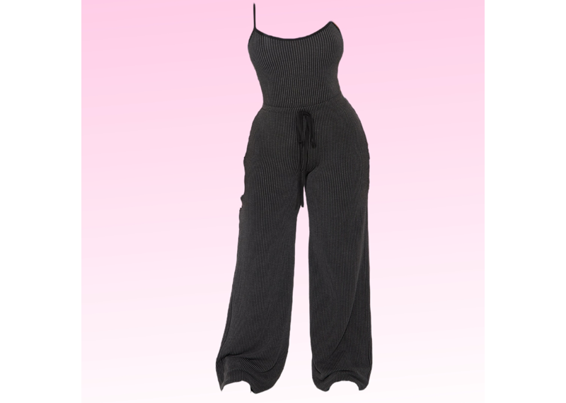 So Ribbed Bodysuit Pant Set
