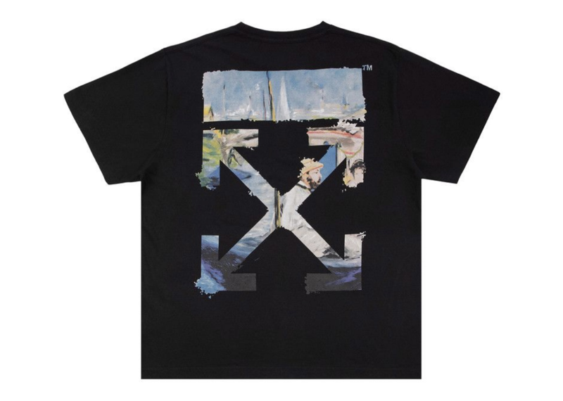 Off-White Colour Painting Diagonals Arrows Tee Black