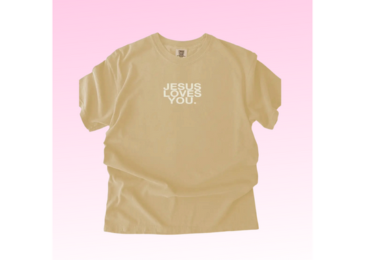 JLY Comfort Colors Logo - Buttercream Tee