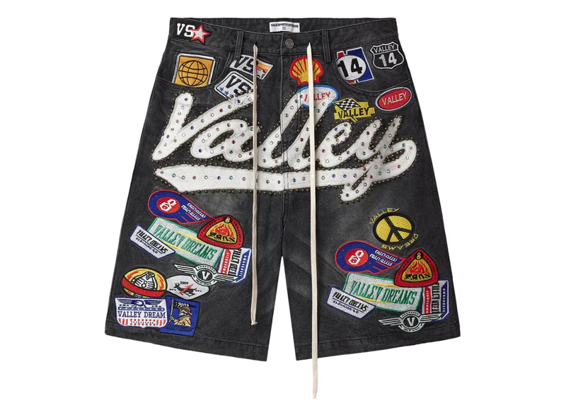 Vale Forever Black 1980s Jorts Black/Wash